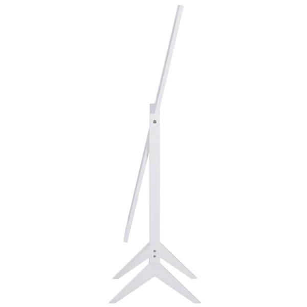 Miroir sur pied rectangulaire HomCom blanc poli de 15,8 po x 18 po 3 Miroir sur pied rectangulaire HomCom blanc poli de 15,8 po x 18 po – Image 3