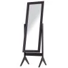 Miroir sur pied rectangulaire HomCom café poli de 15,8 po x 18 po