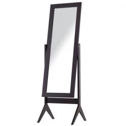 Miroir sur pied rectangulaire HomCom café poli de 15,8 po x 18 po