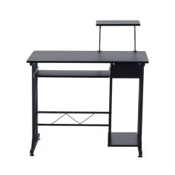 Bureau d'ordinateur HomCom moderne/contemporain noir de 35,43 po -HOMCOM Soldes 2022 330896327 AlternateImage4 l