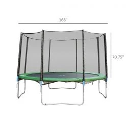 Filet de sécurité pour trampoline HomCom noir de 14 pi -HOMCOM Soldes 2022 330912487 AlternateImage2 l