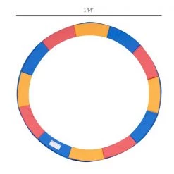 Coussin de sécurité pour trampoline HomCom multicolore de 12 pi 7 Coussin de sécurité pour trampoline HomCom multicolore de 12 pi -HOMCOM Soldes 2022 330912545 AlternateImage2 l