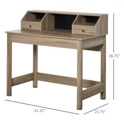 Bureau moderne/contemporain HomCom brun de 41,25 po -HOMCOM Soldes 2022 330912567 AlternateImage2 l