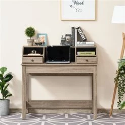 Bureau moderne/contemporain HomCom brun de 41,25 po -HOMCOM Soldes 2022 330912567 AlternateImage3 l