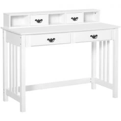 Bureau moderne/contemporain HomCom blanc de 45,75 po