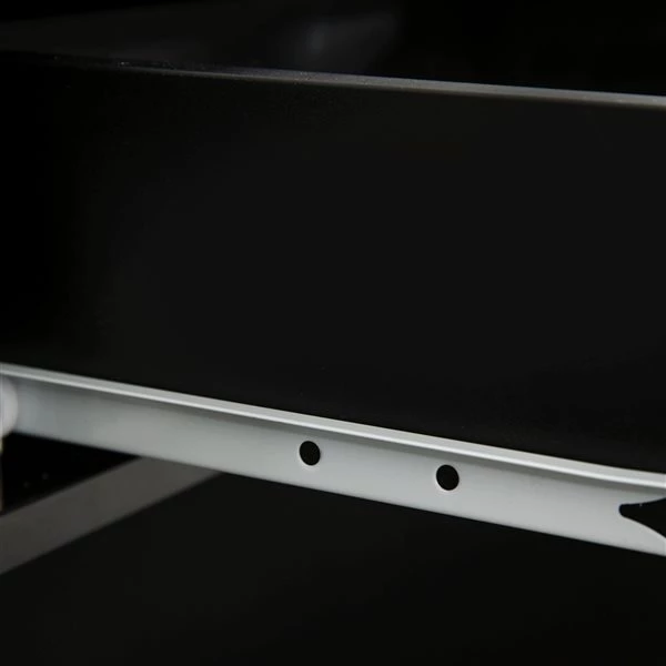 Bureau d'ordinateur moderne/contemporain HomCom noir de 39,25 po 5 Bureau d'ordinateur moderne/contemporain HomCom noir de 39,25 po – Image 5