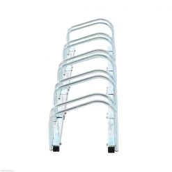 Support à vélos argent en acier par HomCom pour 5 vélos -HOMCOM Soldes 2022 330928536 AlternateImage7 l