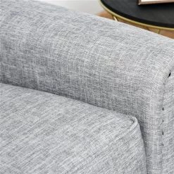 Causeuse moderne HomCom en polyester gris -HOMCOM Soldes 2022 330928542 AlternateImage4 l