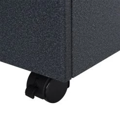 Classeur à 2 tiroirs HomCom avec roulettes, noir et argent -HOMCOM Soldes 2022 330928544 AlternateImage3 l