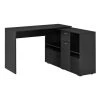Bureau d'ordinateur noir HomCom moderne et contemporain de 46 po