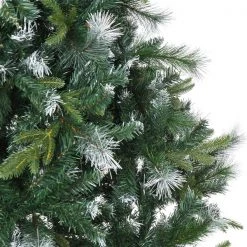 Sapin de Noël artificiel de Homcom de 6,9 pi floqué sur pieds régulier, vert -HOMCOM Soldes 2022 330928553 AlternateImage4 l