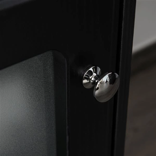 Bureau en forme de L noir HomCom moderne et contemporain de 59,5 po 5 Bureau en forme de L noir HomCom moderne et contemporain de 59,5 po – Image 5