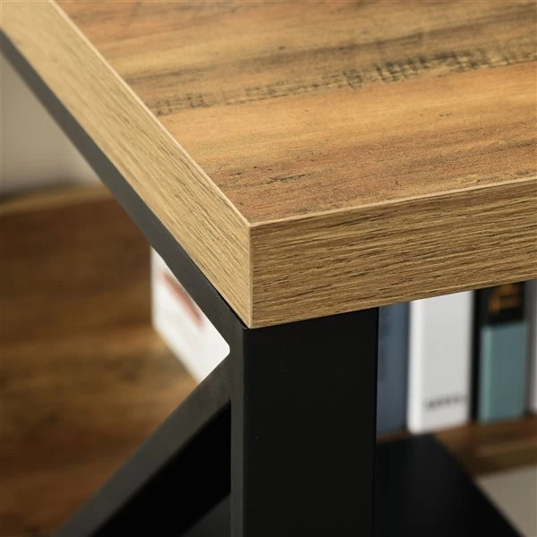 Bureau d'écriture brun pâle HomCom moderne et contemporain de 55 po 4 Bureau d'écriture brun pâle HomCom moderne et contemporain de 55 po – Image 4