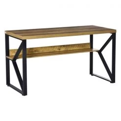 Bureau d'écriture brun pâle HomCom moderne et contemporain de 55 po