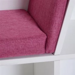 Bibliothèque en composite blanc par HomCom avec 6 compartiments -HOMCOM Soldes 2022 330928613 AlternateImage3 l