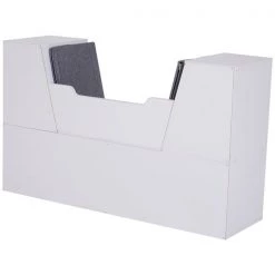 Bibliothèque en composite par HomCom blanc avec 6 compartiments -HOMCOM Soldes 2022 330928619 AlternateImage3 l