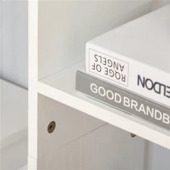 Bibliothèque en composite blanc par HomCom avec 6 tablettes 8 Bibliothèque en composite blanc par HomCom avec 6 tablettes -HOMCOM Soldes 2022 330928637 AlternateImage3 l