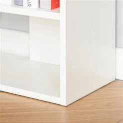 Bibliothèque en composite blanc par HomCom avec 6 tablettes 9 Bibliothèque en composite blanc par HomCom avec 6 tablettes -HOMCOM Soldes 2022 330928637 AlternateImage4 l