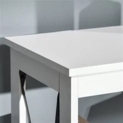 Bibliothèque en composite blanc par HomCom avec 5 tablettes -HOMCOM Soldes 2022 330928683 AlternateImage3 l