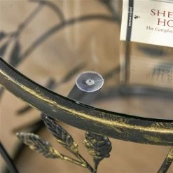 HOMCOM Table Basse en Verre Trempé Table d'Appoint Vintage Maison Bronze -HOMCOM Soldes 2022 330928703 AlternateImage4 l