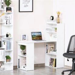 Bureau d'ordinateur blanc HomCom moderne et contemporain de 47,25 po 7 Bureau d'ordinateur blanc HomCom moderne et contemporain de 47,25 po -HOMCOM Soldes 2022 330928719 AlternateImage2 l