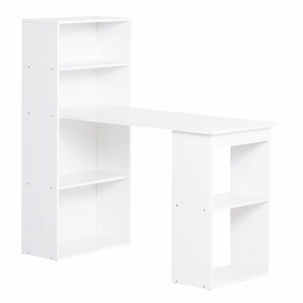 Bureau d'ordinateur blanc HomCom moderne et contemporain de 47,25 po 1 Bureau d'ordinateur blanc HomCom moderne et contemporain de 47,25 po