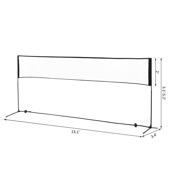 Filet de badminton HomCom pour l'intérieur et l'extérieur avec sac de transport 3 Filet de badminton HomCom pour l'intérieur et l'extérieur avec sac de transport – Image 3