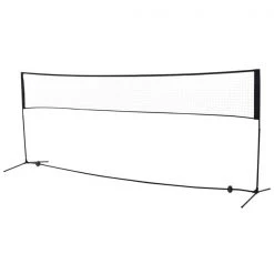 Filet de badminton HomCom pour l'intérieur et l'extérieur avec sac de transport