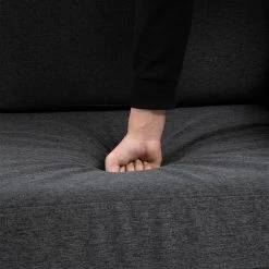 Causeuse moderne HomCom en polyester gris foncé -HOMCOM Soldes 2022 330928723 AlternateImage3 l