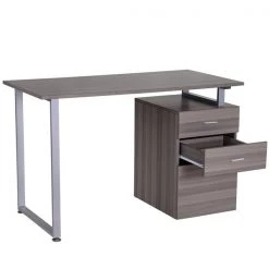 Bureau d'ordinateur gris HomCom moderne et contemporain de 58,25 po 8 Bureau d'ordinateur gris HomCom moderne et contemporain de 58,25 po -HOMCOM Soldes 2022 330928727 AlternateImage3 l