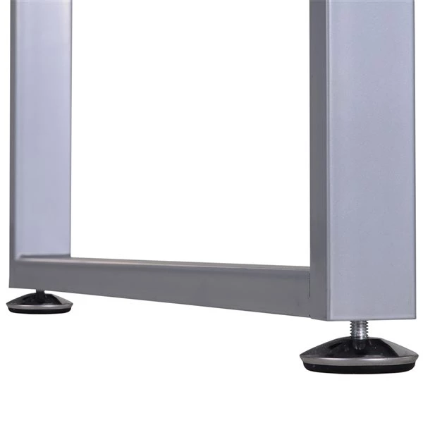 Bureau d'ordinateur gris HomCom moderne et contemporain de 58,25 po 5 Bureau d'ordinateur gris HomCom moderne et contemporain de 58,25 po – Image 5