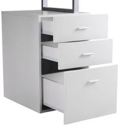 Bureau d'ordinateur blanc HomCom moderne et contemporain de 58,25 po 8 Bureau d'ordinateur blanc HomCom moderne et contemporain de 58,25 po -HOMCOM Soldes 2022 330928731 AlternateImage3 l