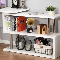 Bureau en forme de L blanc HomCom moderne et contemporain de 55 po -HOMCOM Soldes 2022 330928738 AlternateImage4 l