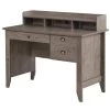Bureau d'ordinateur gris HomCom moderne et contemporain de 47,25 po