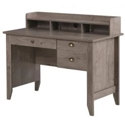 Bureau d'ordinateur gris HomCom moderne et contemporain de 47,25 po