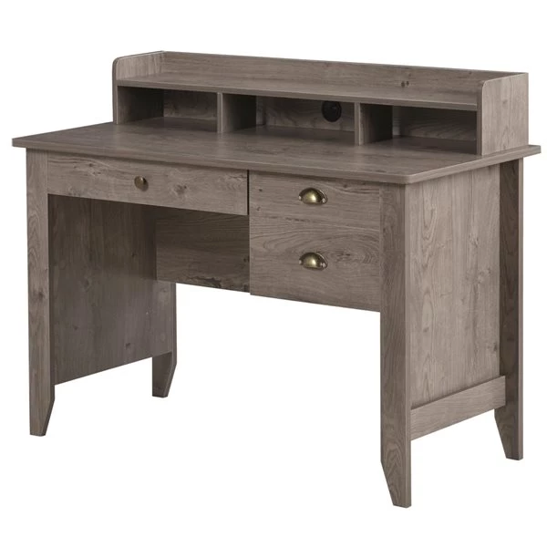 Bureau d'ordinateur gris HomCom moderne et contemporain de 47,25 po 1 Bureau d'ordinateur gris HomCom moderne et contemporain de 47,25 po