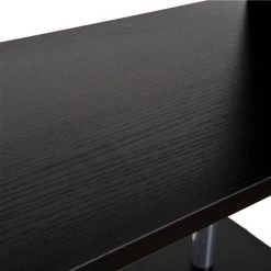 Bibliothèque en composite noir par HomCom avec 4 tablettes -HOMCOM Soldes 2022 330928757 AlternateImage4 l