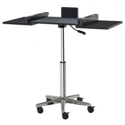 Bureau pour ordinateur portable noir par HomCom moderne et contemporain de 35,75 po