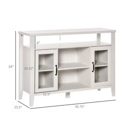 Buffet HomCom en composite blanc 7 Buffet HomCom en composite blanc -HOMCOM Soldes 2022 330932495 AlternateImage2 l