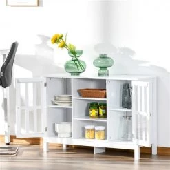 Buffet HomCom en acrylique et composite blanc -HOMCOM Soldes 2022 330932504 AlternateImage3 l