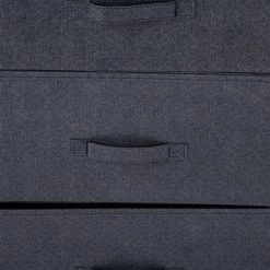 Commode de rangement à 4 compartiments par HomCom en acier noir 9 Commode de rangement à 4 compartiments par HomCom en acier noir -HOMCOM Soldes 2022 330932508 AlternateImage5 l