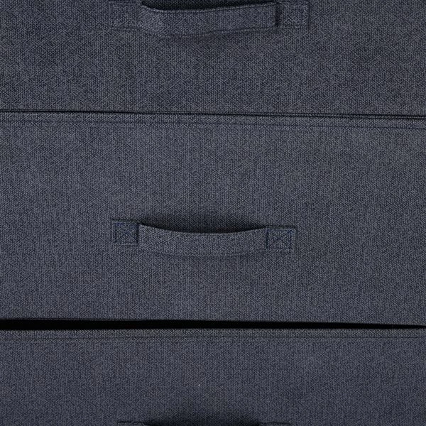 Commode de rangement à 4 compartiments par HomCom en acier noir 5 Commode de rangement à 4 compartiments par HomCom en acier noir – Image 5