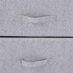 Commode de rangement à 4 compartiments par HomCom en acier blanc -HOMCOM Soldes 2022 330932510 AlternateImage3 l