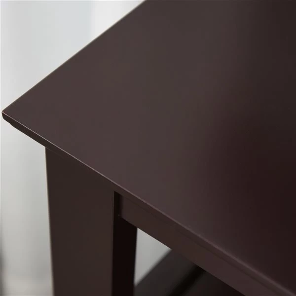 Buffet HomCom en composite espresso avec porte-bouteilles de vin 5 Buffet HomCom en composite espresso avec porte-bouteilles de vin – Image 5