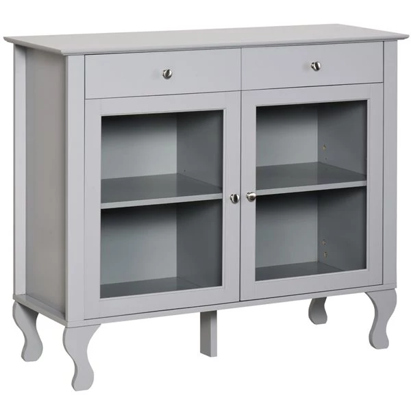 Buffet HomCom en composite gris 1 Buffet HomCom en composite gris