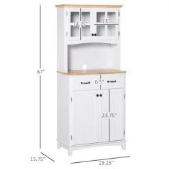 Meuble de rangement autoportant HomCom pour la cuisine en bois composite de 29,13 po l. -HOMCOM Soldes 2022 330936146 AlternateImage2 l