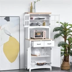 Meuble de rangement autoportant HomCom pour la cuisine en bois composite de 29,13 po l. -HOMCOM Soldes 2022 330936146 AlternateImage3 l