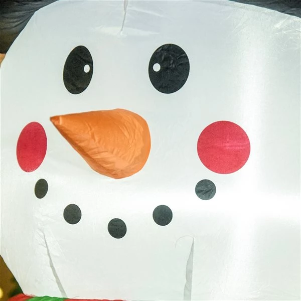 Bonhomme de neige de Noël gonflable avec DEL par HomCom de 95,75 po 5 Bonhomme de neige de Noël gonflable avec DEL par HomCom de 95,75 po – Image 5