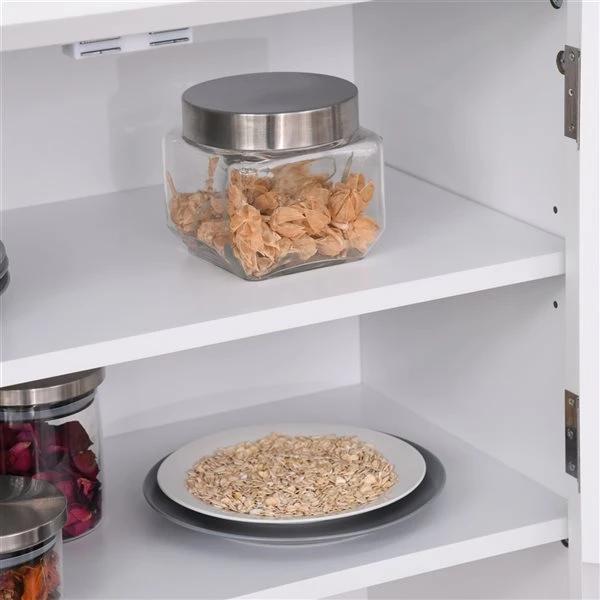 Meuble de rangement autoportant HomCom pour la cuisine en bois composite de 27,01 po l. 4 Meuble de rangement autoportant HomCom pour la cuisine en bois composite de 27,01 po l. – Image 4