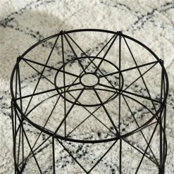 Ensemble de tables pour canapé rondes HomCom en métal noir, 3 pièces -HOMCOM Soldes 2022 330936160 AlternateImage5 l